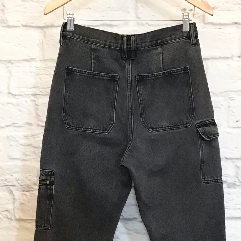 KanCan 5 (26) Bring Back The 90's Straight  Cargo Jeans High Rise Black